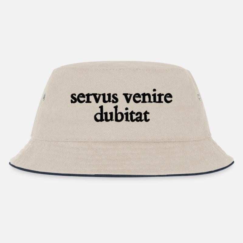 servus venire dubitat - Kinder Bucket Hat - Natur/Navy