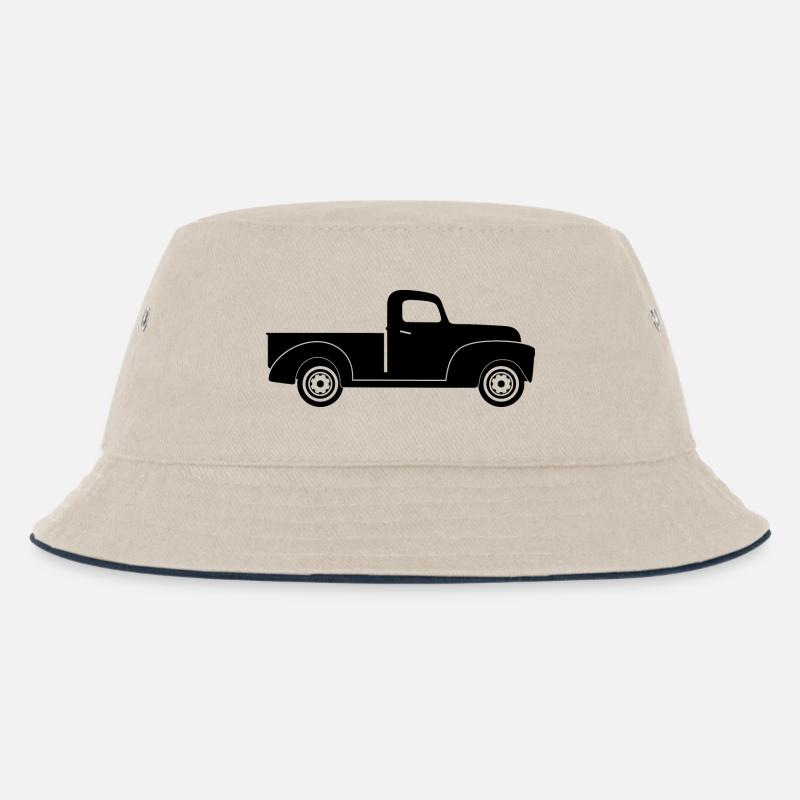 Pick-up - Kinder Bucket Hat - Natur/Navy