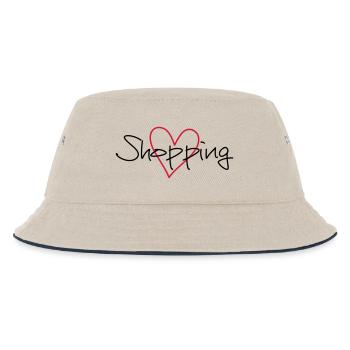 coeur de shopping j'adore le cadeau - Bob Enfant - blanc cassé/bleu marine - Devant