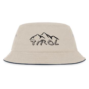 Berg in Tirol - Kinder Bucket Hat - Natur/Navy - Vorne