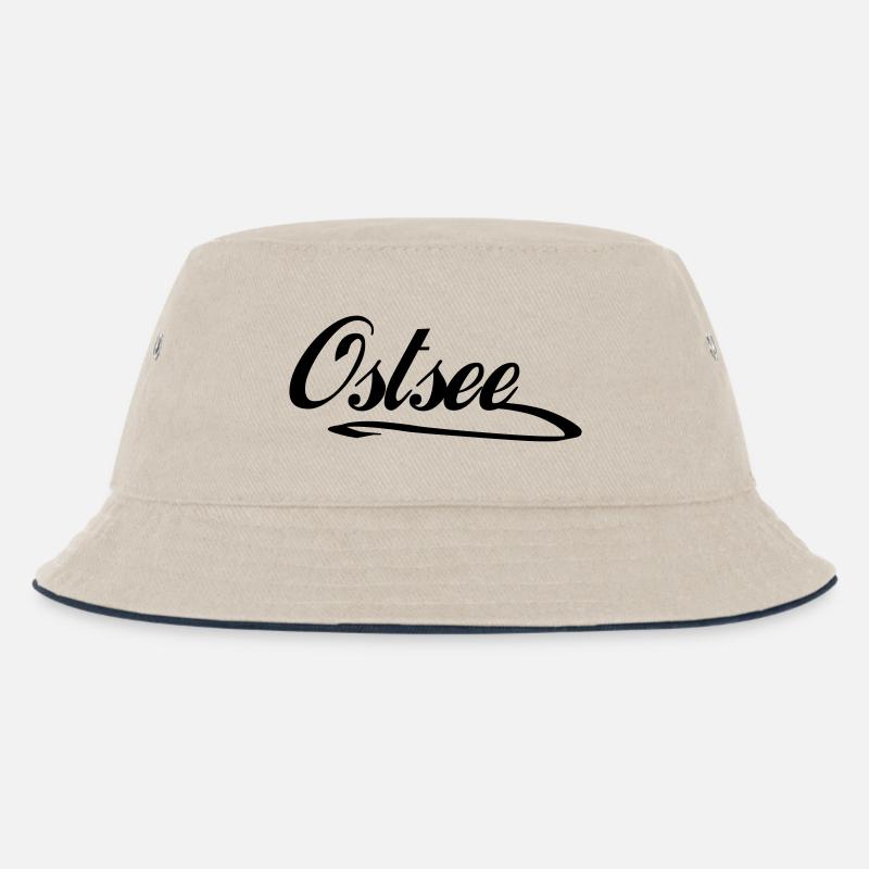 Ostsee - Kinder Bucket Hat - Natur/Navy