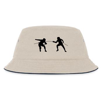 escrime fencing - Bob Enfant - blanc cassé/bleu marine - Devant