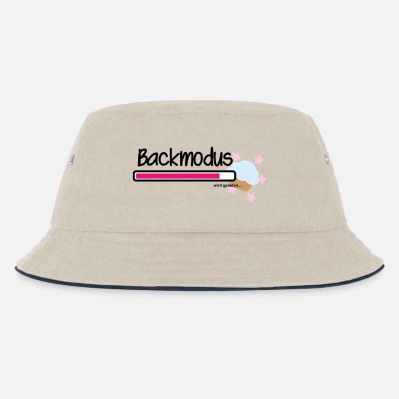 Im Backmodus - Kinder Bucket Hat - Natur/Navy