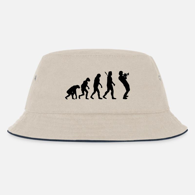 Trompeter - Kinder Bucket Hat - Natur/Navy