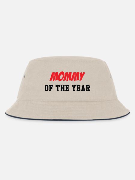 Mom of the Year - Mother's Day - Kids’ Bucket Hat - ecru/navy