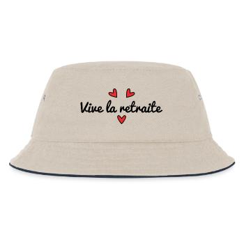 RETRAITE. RETRAITE. RETRAITEE. RETRAITE - Bob Enfant - blanc cassé/bleu marine - Devant