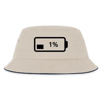 Niveau de charge du symbole de batterie 1 % - Bob Enfant - blanc cassé/bleu marine - Devant