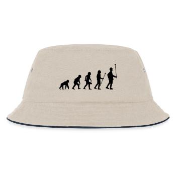 Stabführer Evolution - Kinder Bucket Hat - Natur/Navy - Vorne