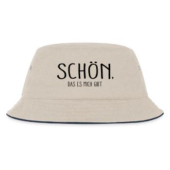 Schön das es mich gibt - Kinder Bucket Hat - Natur/Navy - Vorne