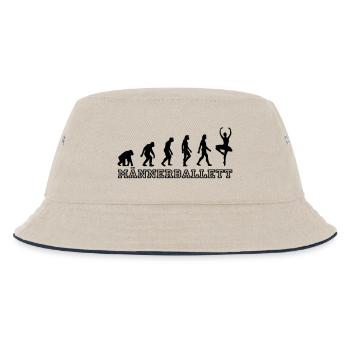 Männerballett Evolution Ballerina - Kinder Bucket Hat - Natur/Navy - Vorne