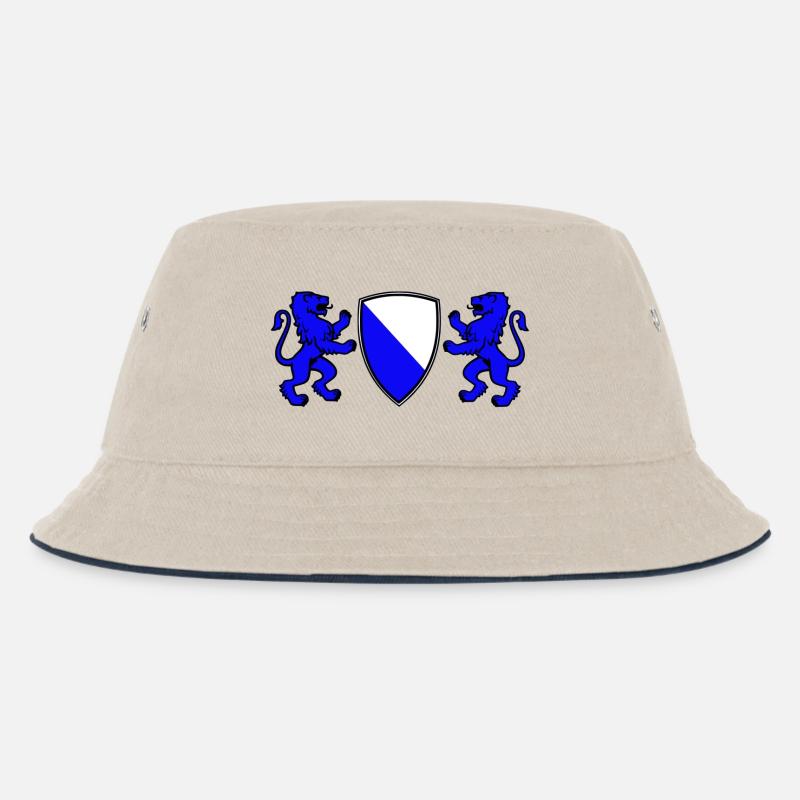 zürich - Kinder Bucket Hat - Natur/Navy