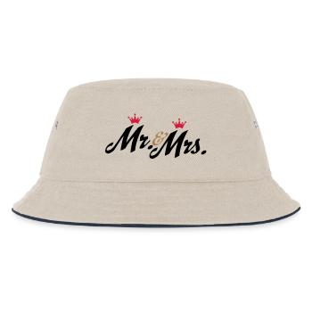hochzeit - Kinder Bucket Hat - Natur/Navy - Vorne
