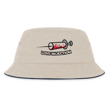 spritze_love_injection2 - Kinder Bucket Hat - Natur/Navy - Vorne