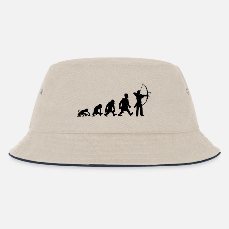 Bogenschießen - Kinder Bucket Hat - Natur/Navy