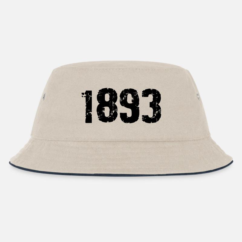 1893 - Kinder Bucket Hat - Natur/Navy