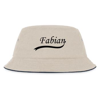 fabian - Kinder Bucket Hat - Natur/Navy - Vorne