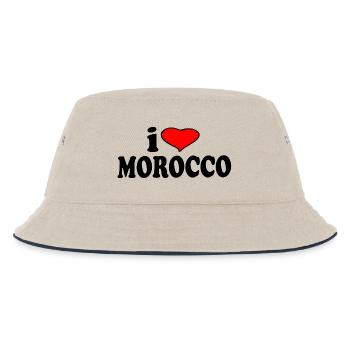 Maroc - J’aime le Maroc - Bob Enfant - blanc cassé/bleu marine - Devant