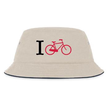 Radfahren - Kinder Bucket Hat - Natur/Navy - Vorne