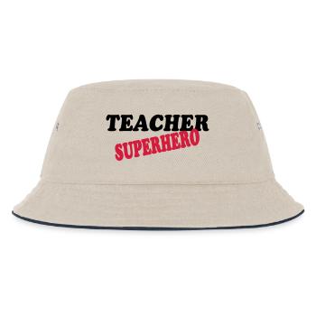 Teacher superhero - Kinder Bucket Hat - Natur/Navy - Vorne