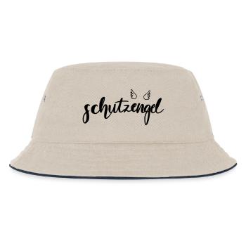 Schutzengel Flügel - Kinder Bucket Hat - Natur/Navy - Vorne