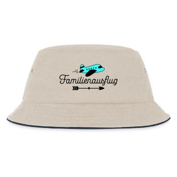 Familienausflug - Kinder Bucket Hat - Natur/Navy - Vorne