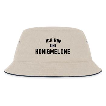 ICH BIN EINE HONIGMELONE Karneval Kostüm Melone - Kinder Bucket Hat - Natur/Navy - Vorne