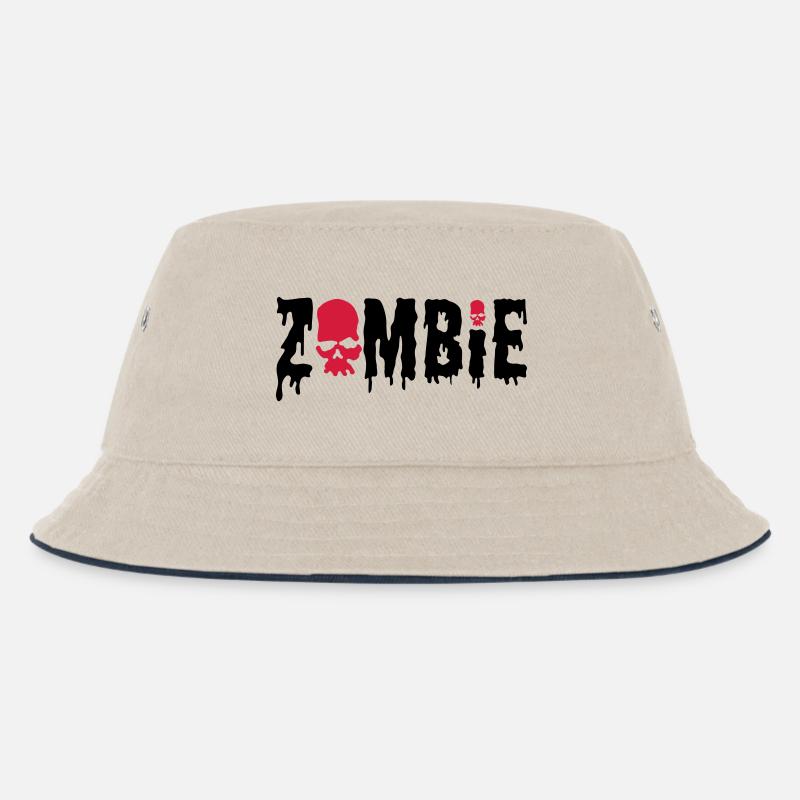 zombie + skull - Bob Enfant - blanc cassé/bleu marine
