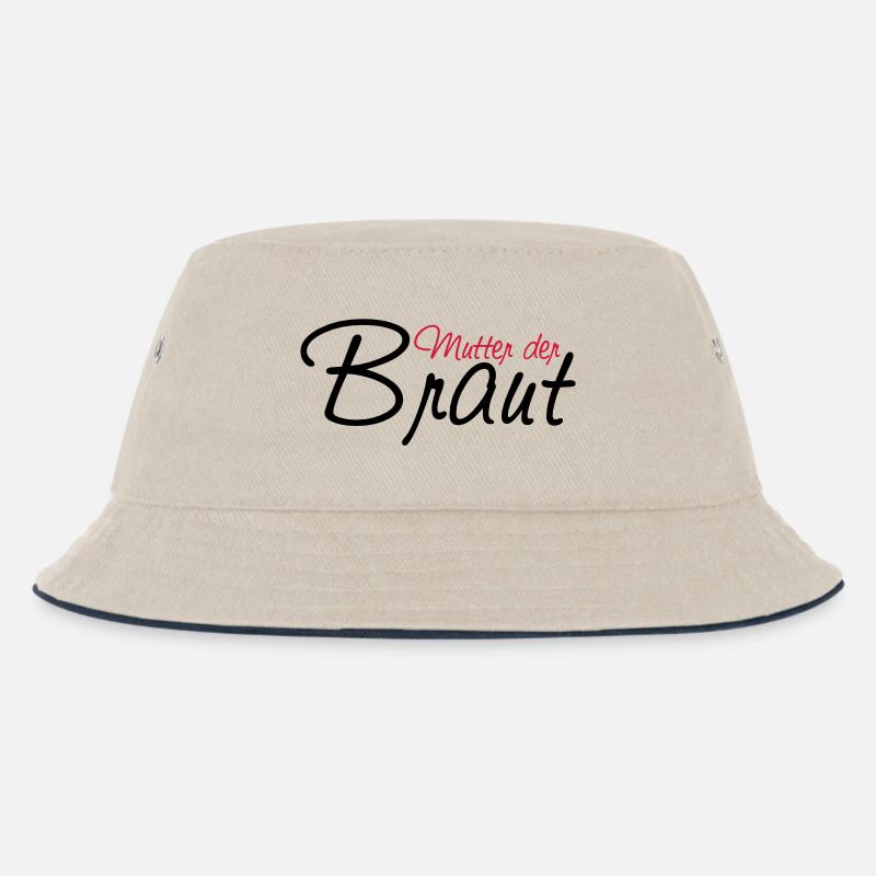 mutter_der_braut - Kids’ Bucket Hat - ecru/navy