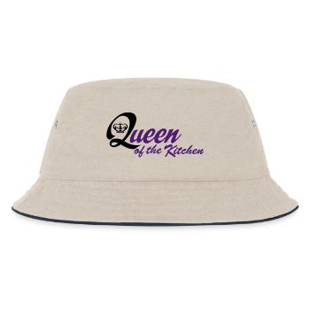 kochen - Kinder Bucket Hat - Natur/Navy - Vorne