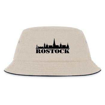 Skyline Rostock - Kinder Bucket Hat - Natur/Navy - Vorne