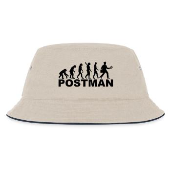 Evolution postman - Kids’ Bucket Hat - ecru/navy - Front