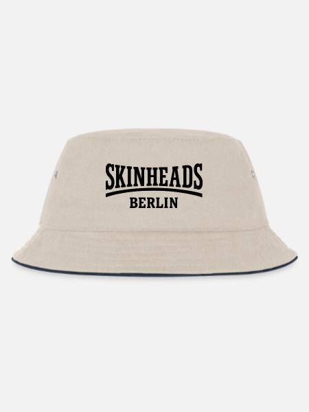 Skinheads - Berlin - Kinder Bucket Hat - Natur/Navy