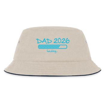 Dad 2026 invites pregnancy announcement baby - Kids’ Bucket Hat - ecru/navy - Front