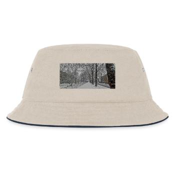 Avenue d’hiver sous la neige - Bob Enfant - blanc cassé/bleu marine - Devant