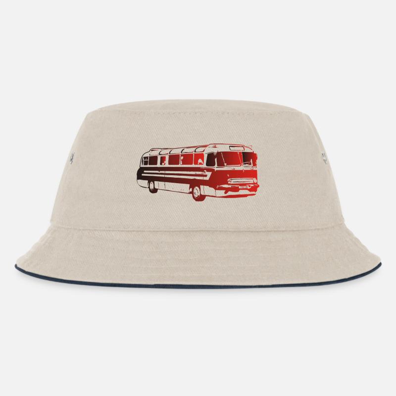 Ikarus 55 Bus Omnibus - Kinder Bucket Hat - Natur/Navy
