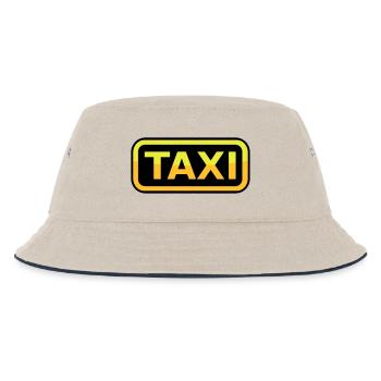 Taxi Schild - Kinder Bucket Hat - Natur/Navy - Vorne