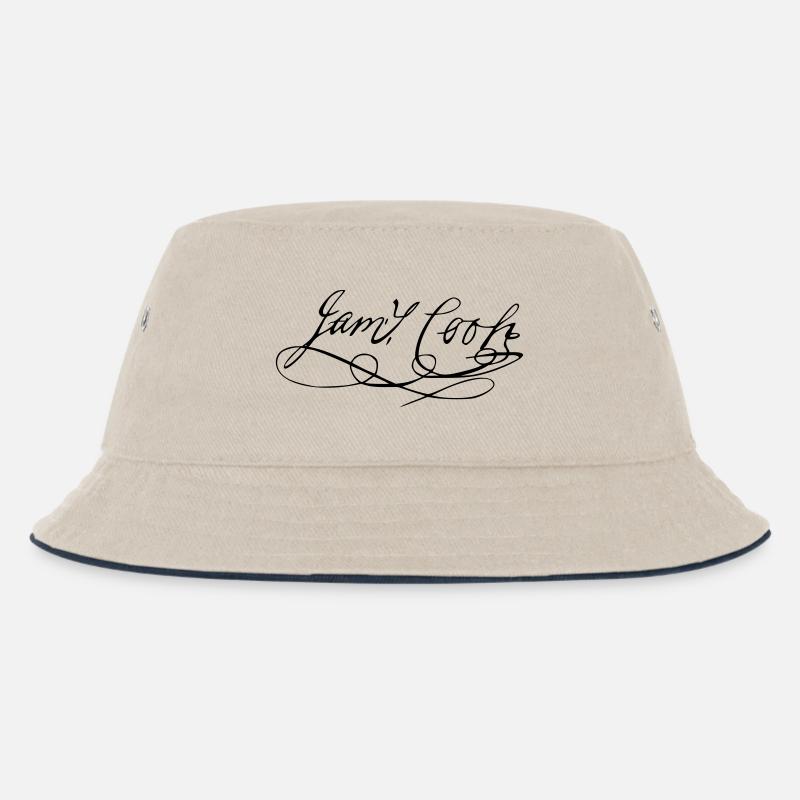 James Cook Autogramm - Kinder Bucket Hat - Natur/Navy