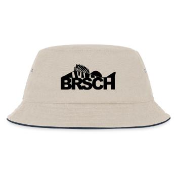 BRSCH - für Barschangler - Kinder Bucket Hat - Natur/Navy - Vorne