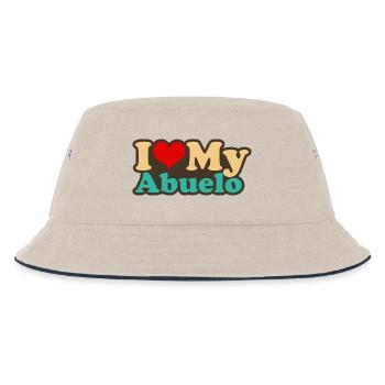 i love my abuelo - Kinder Bucket Hat - Natur/Navy - Vorne