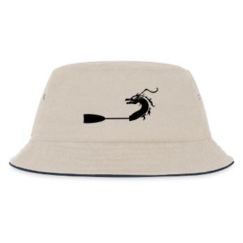 Drachenboot Paddel - Dragonboat Paddle - Kinder Bucket Hat - Natur/Navy - Vorne