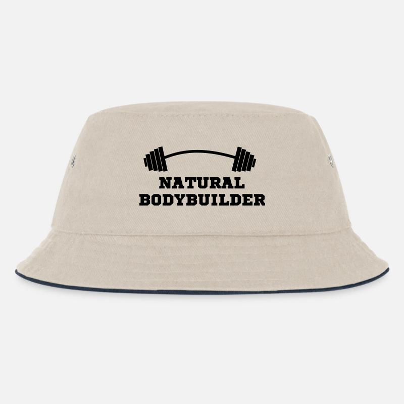 Fitnessstudio - Kinder Bucket Hat - Natur/Navy