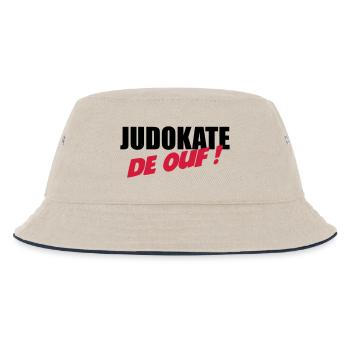 Judo / Judoka / Sport / Fight / Fighter / Strong - Bob Enfant - blanc cassé/bleu marine - Devant