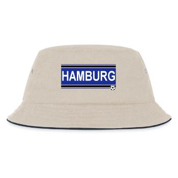 Hamburg , Tradition , Hamburg Fussball Fan (25) - Kinder Bucket Hat - Natur/Navy - Vorne