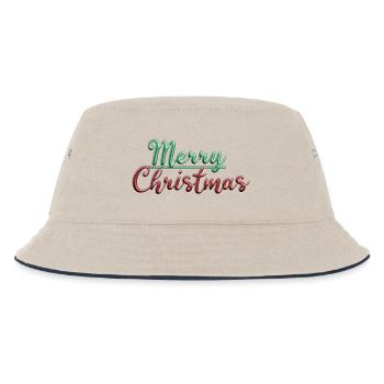 Merry Christmas - Kids’ Bucket Hat - ecru/navy - Front