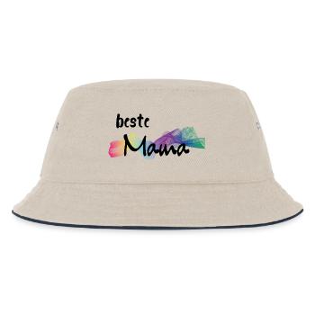 Beste Mama - best mummy - Kids’ Bucket Hat - ecru/navy - Front