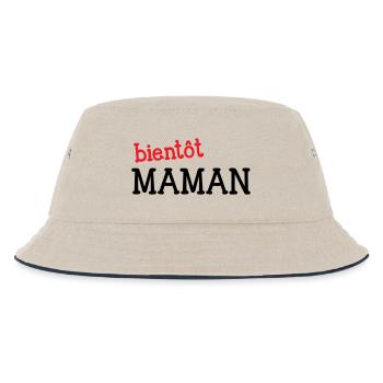 bientôt Maman ! Cadeau de grossesse - Bob Enfant - blanc cassé/bleu marine - Devant