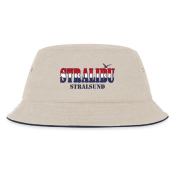 STRALIBU - Kinder Bucket Hat - Natur/Navy - Vorne