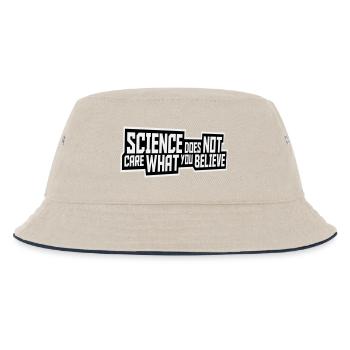 La science se moque de ce que vous croyez Logo des faits - Bob Enfant - blanc cassé/bleu marine - Devant
