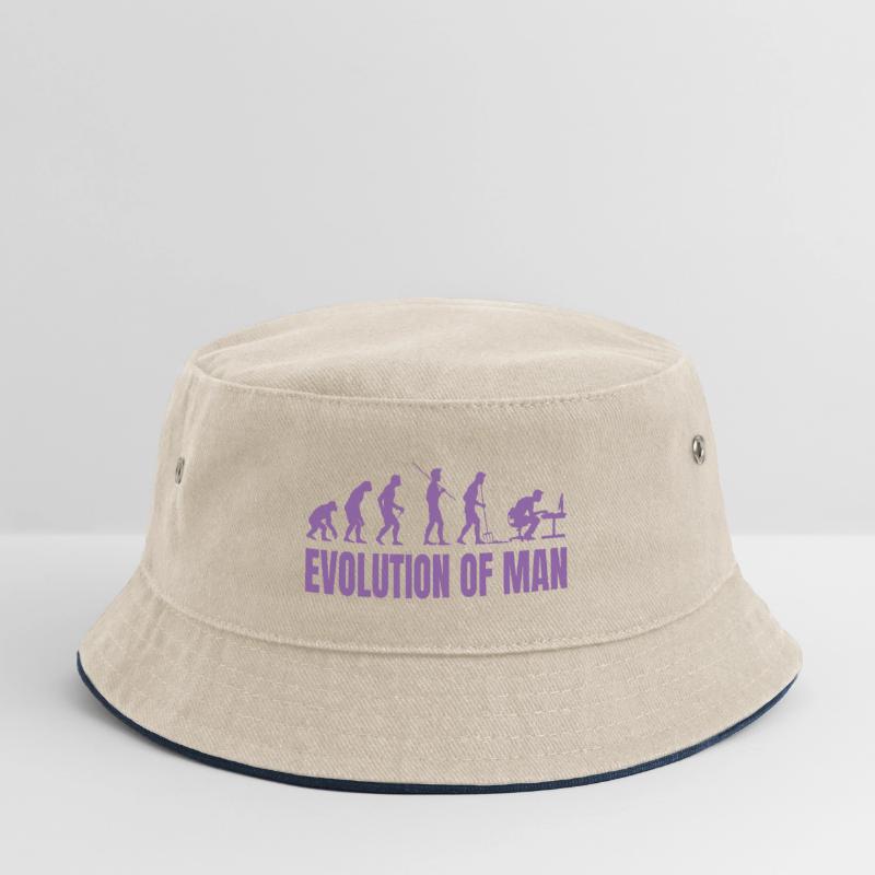 Programmierer Computerfreak Evolution Retro Kinder Bucket Hat