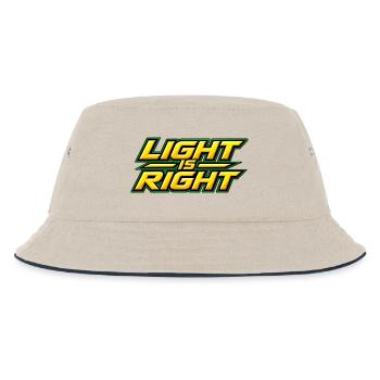 Light is right - Kids’ Bucket Hat - ecru/navy - Front